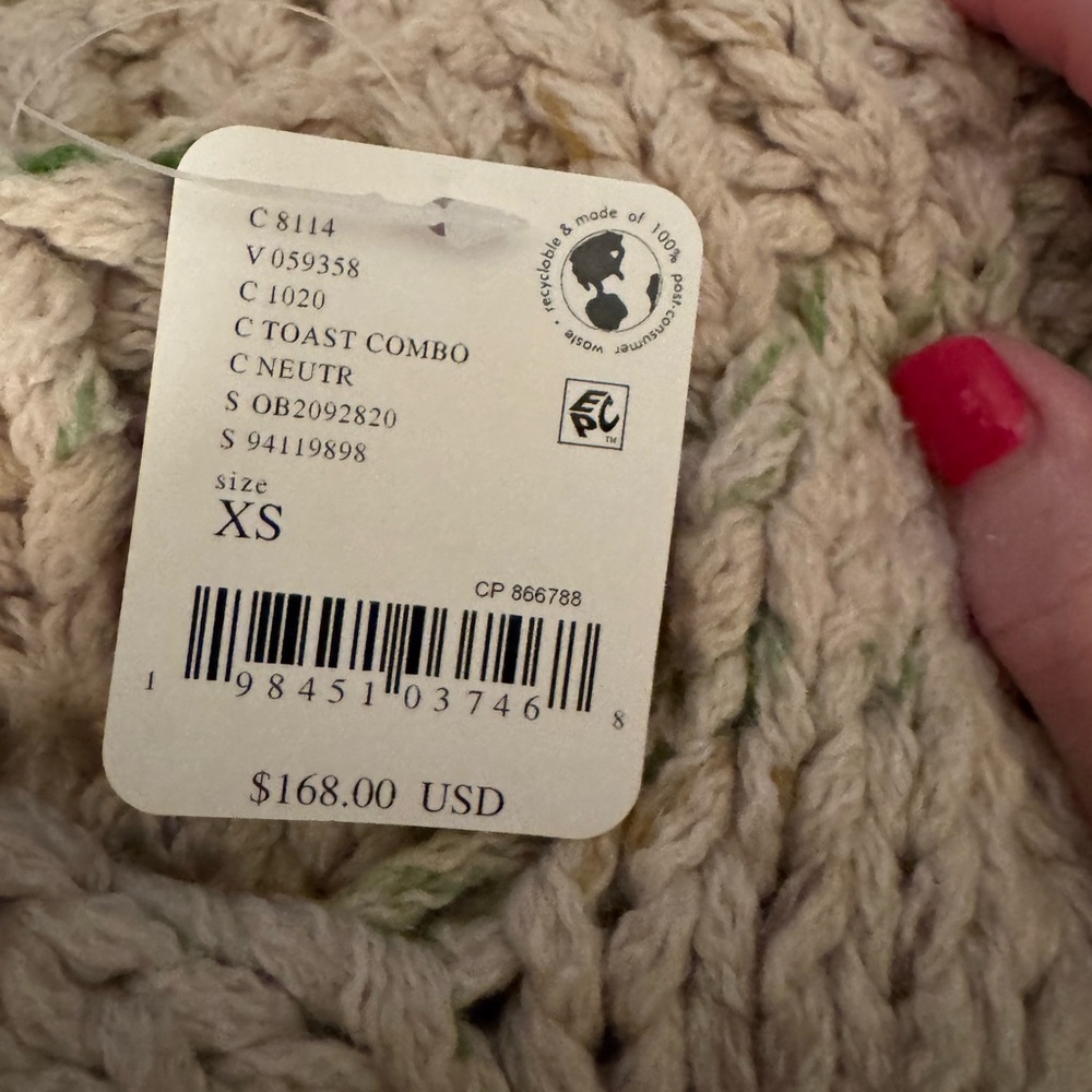 Free People Cable Knit Sweater/Cozy Cabin Jumper - Toast Combo - Picture 2 of 6